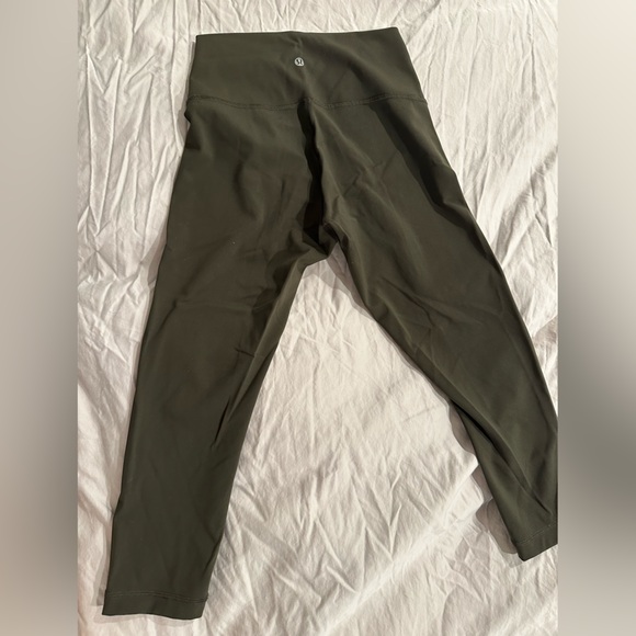 lululemon athletica Pants - Lululemon size 6 dark green (olive) 21 inch